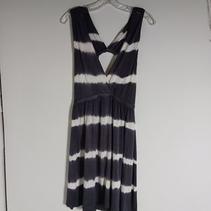 Tie-Dye Sleeveless Dress Blue and White Size M